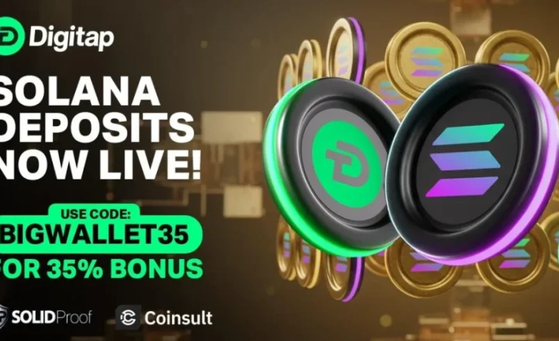 Digitap ($TAP) Solana Deposits Set to Drive 1,100% Gains: Best Altcoin to Buy