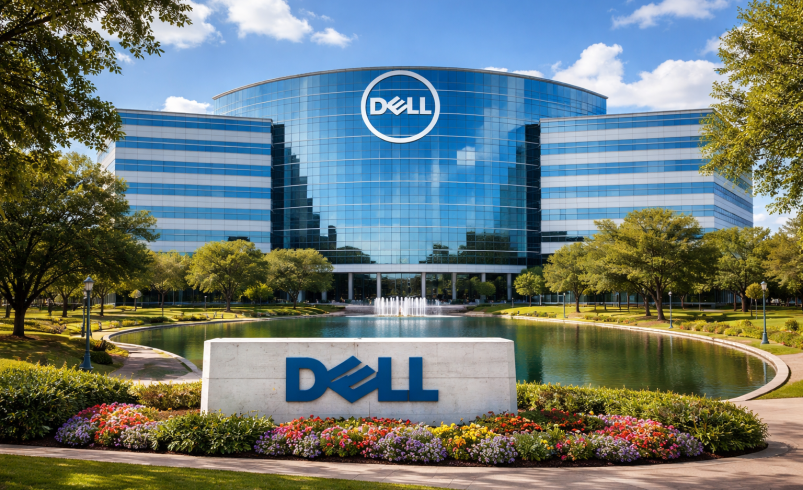 Dell stock forms inverted H&S pattern before earnings