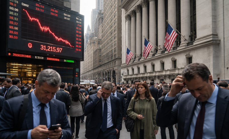 Dow risks crash to $43k as Fear and Greed Index tumbles